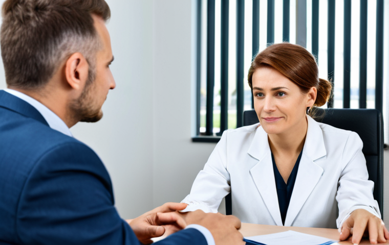 **

A rehabilitation counselor in a bright, modern office, engaging in active listening with a client, both fully clothed in professional attire. The counselor is making eye contact and nodding attentively. The setting includes comfortable chairs and soft lighting. Safe for work, appropriate content, perfect anatomy, natural pose, professional, modest, family-friendly, well-formed hands, proper finger count, natural body proportions.

**