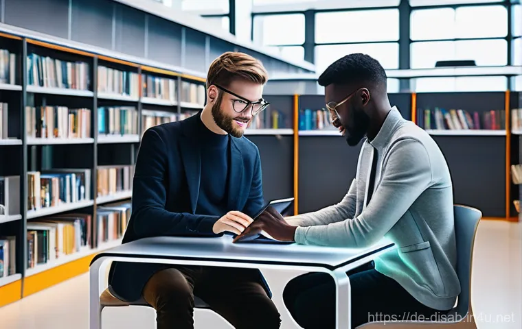 장애인재활상담사와 커뮤니티 연계 - **Prompt:** A vibrant and diverse group of adults of varying ages and abilities participating joyful...